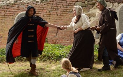 Der Burghof wird zur Hansestadt